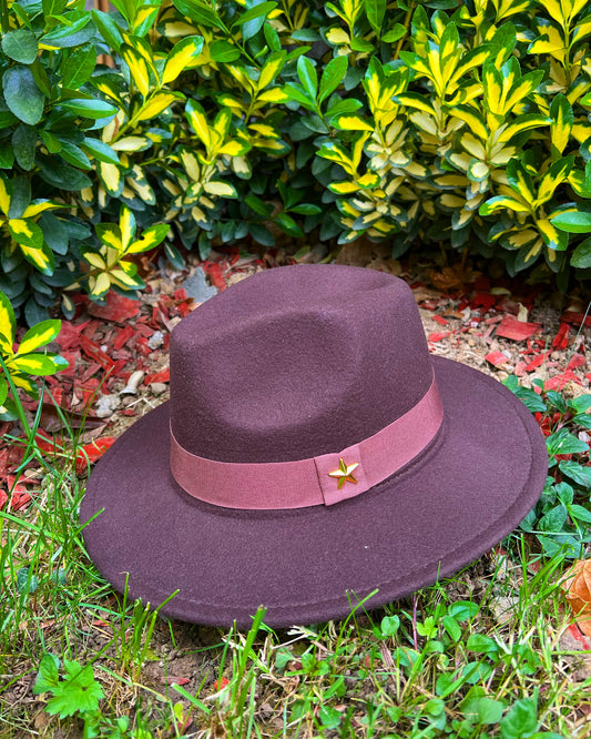 CHESTNUT BROWN FEDORA